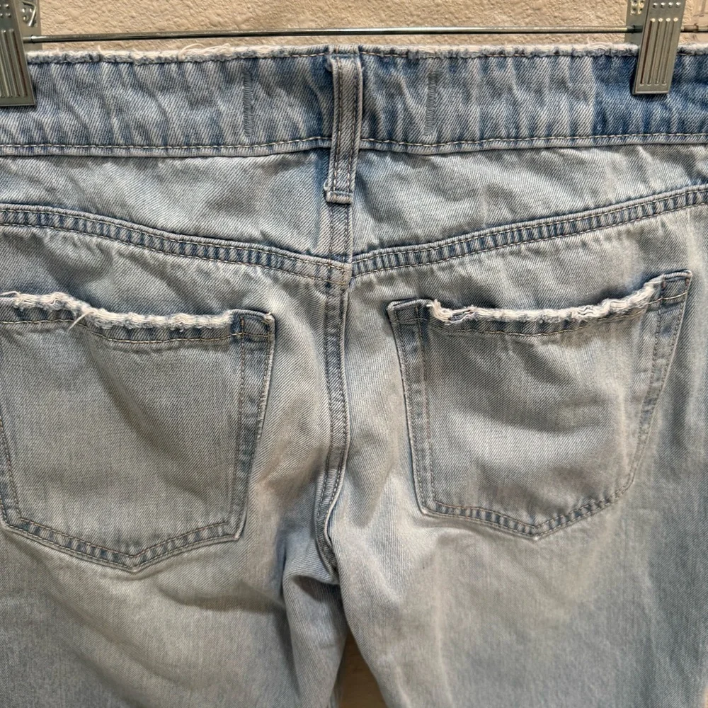 Hollister Low Rise Baggy Wide Leg Frayed hem Size 26 - Picture 6 of 9